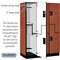 Salsbury Industries 2 Tier 'S' Designer Locker, 54"Wx76"Hx21"D, 6 Door, Cherry 18-27361CHE - alternate 3